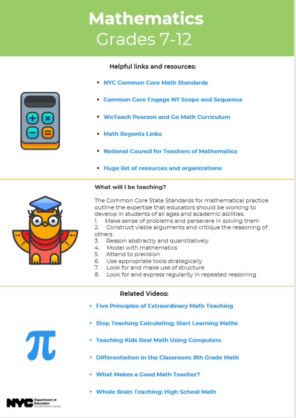 Learn more about teaching Mathematics Grades (7-12) – NYC Teaching